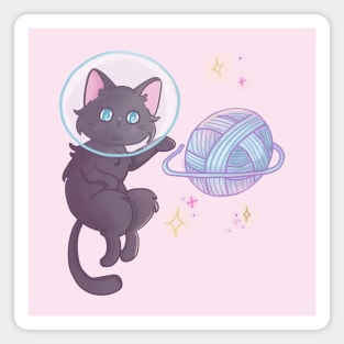 Cute Space Cat Astronaut Magnet